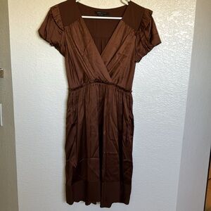 BCBG Silk Brown dress 4